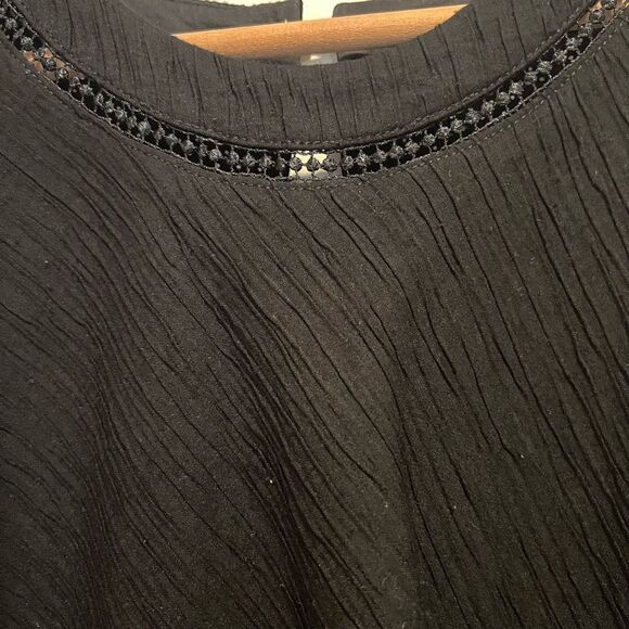 Elevenses Anthropologie Santa Ana Black Shorts Romper Size M - Picture 6 of 12